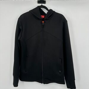 Constant Mountain Black Full Zip Hooded Jacket Performance Athleisure Womens Med